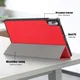 Lenovo Tab P11 Pro Hoes Tri-Fold Book Case Kunstleer Rood afbeelding 9
