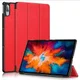 Lenovo Tab P11 Pro Hoes Tri-Fold Book Case Kunstleer Rood afbeelding 11