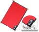 Lenovo Tab P11 Pro Hoes Tri-Fold Book Case Kunstleer Rood afbeelding 4