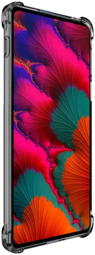 Motorola Edge 20 Pro Hoesje TPU + Screenprotector Transparant Zwart afbeelding 2
