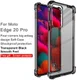 Motorola Edge 20 Pro Hoesje TPU + Screenprotector Transparant Zwart afbeelding 4