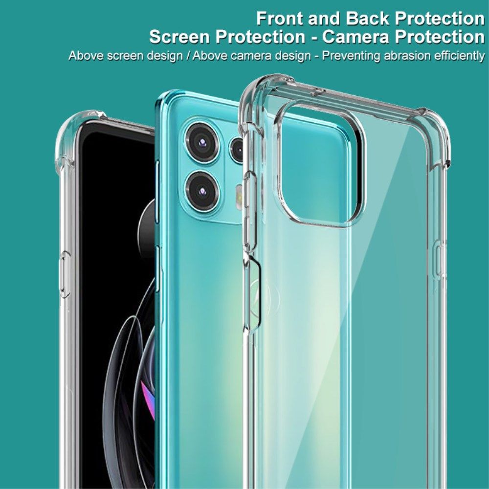 Motorola Edge 20 Lite Hoesje TPU + Screen Protector Transparant afbeelding 6