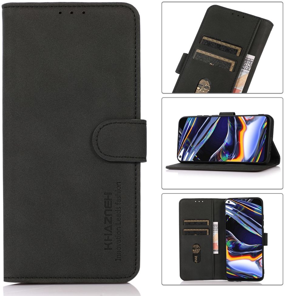 KHAZNEH Motorola Edge 20 Lite Hoesje Portemonnee Book Case Zwart afbeelding 9