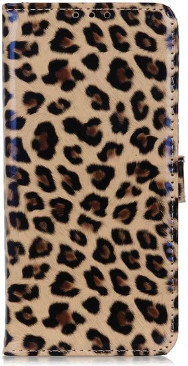 Motorola Edge 20 Lite Hoesje Portemonnee met Luipaard Print afbeelding 1