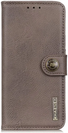 KHAZNEH Motorola Edge 20 Lite Hoesje Wallet Book Case Grijs afbeelding 2