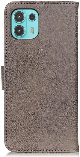 KHAZNEH Motorola Edge 20 Lite Hoesje Wallet Book Case Grijs afbeelding 8