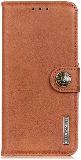 KHAZNEH Motorola Edge 20 Lite Hoesje Wallet Book Case Bruin afbeelding 2