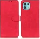 KHAZNEH Motorola Edge 20 Lite Hoesje Retro Wallet Book Case Rood afbeelding 3