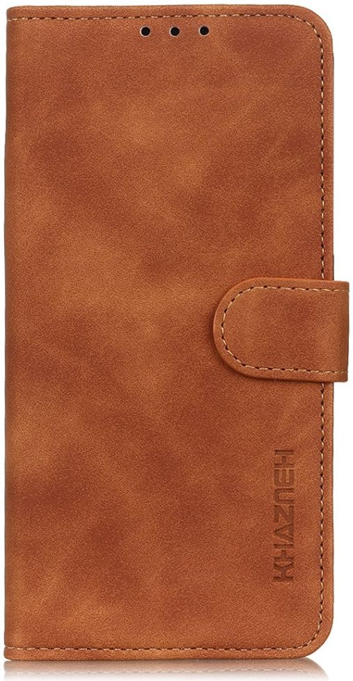 KHAZNEH Motorola Edge 20 Lite Hoesje Retro Wallet Book Case Bruin afbeelding 2