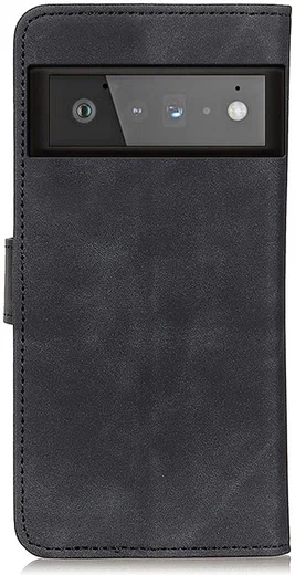 KHAZNEH Google Pixel 6 Pro Hoesje Vintage Wallet Book Case Zwart afbeelding 5