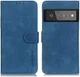 KHAZNEH Google Pixel 6 Pro Hoesje Vintage Wallet Book Case Blauw afbeelding 2