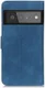 KHAZNEH Google Pixel 6 Pro Hoesje Vintage Wallet Book Case Blauw afbeelding 5