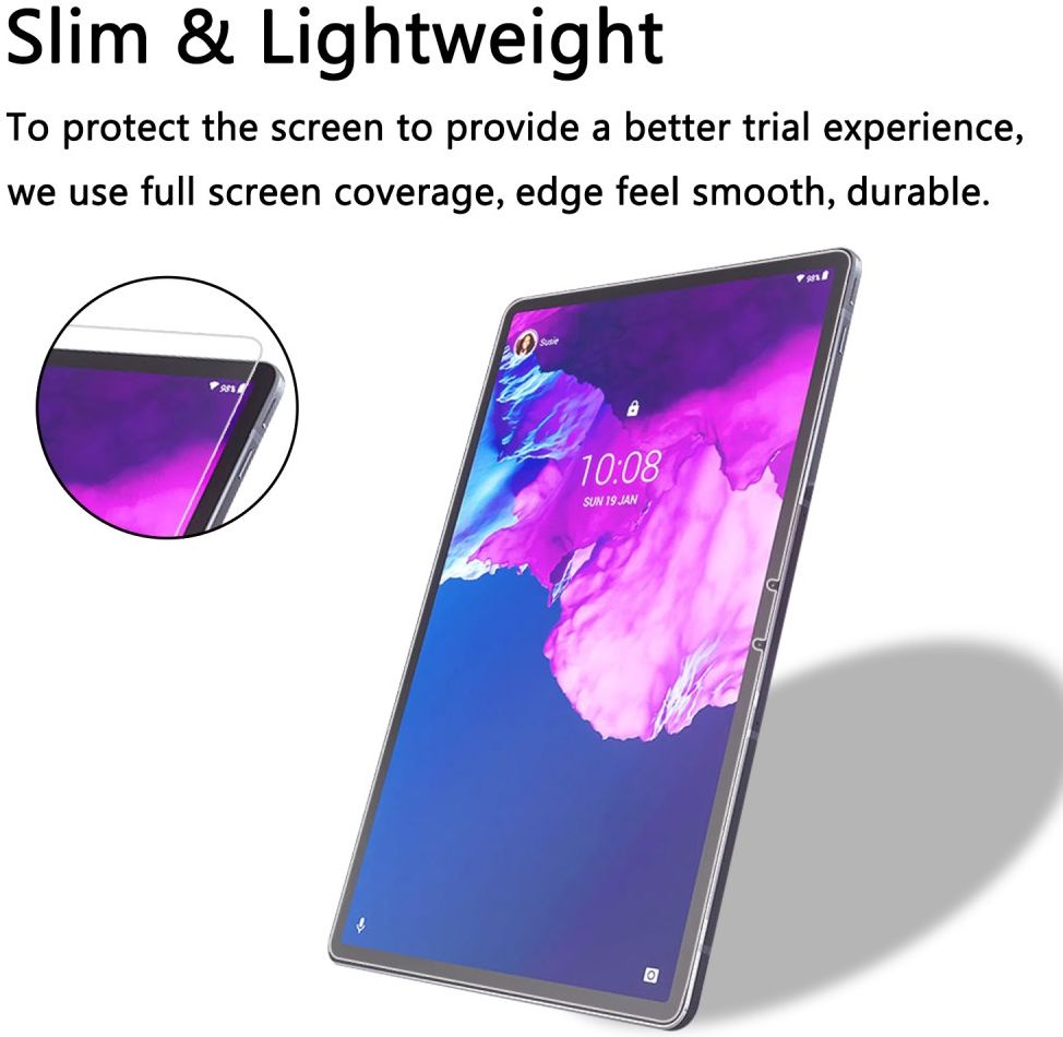 Lenovo Tab P11 Pro Screen Protector 9H Tempered Glass Volledig Dekkend afbeelding 4