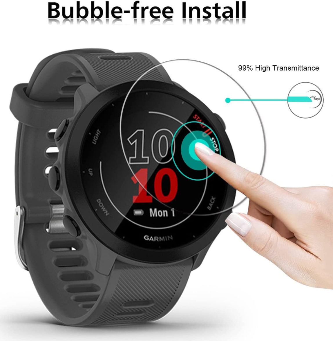 Samsung Galaxy Watch 4 Classic 46MM Screen Protector - Tempered Glass afbeelding 3