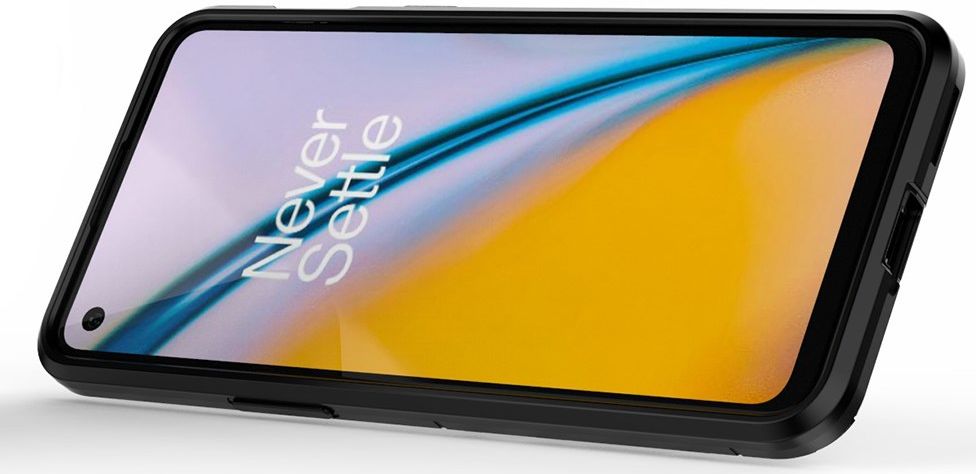 OnePlus Nord 2 5G Hoesje Metalen Magnetische Ring Kickstand Zwart afbeelding 5