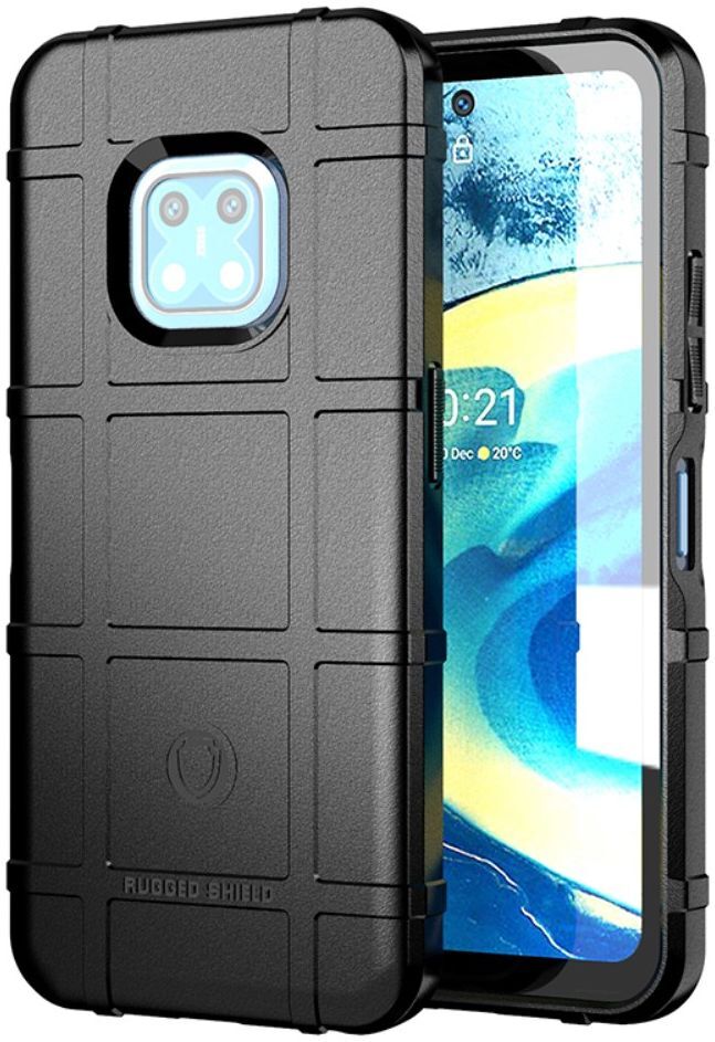 Nokia XR20 Hoesje Shock Proof Rugged Shield Back Cover Zwart afbeelding 1