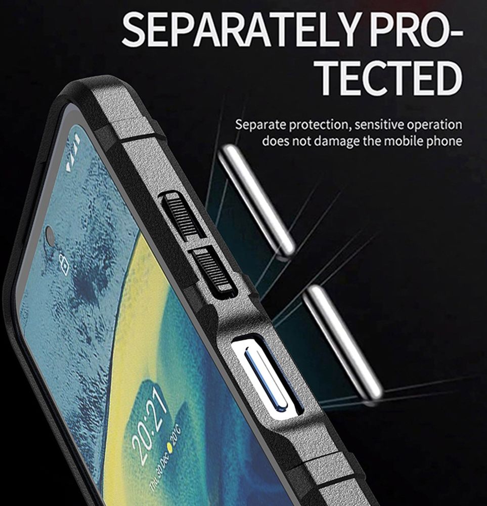 Nokia XR20 Hoesje Shock Proof Rugged Shield Back Cover Blauw afbeelding 7