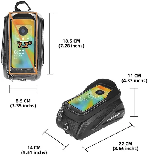 Waterbestendige Fiets Telefoonhouder voor Smartphones tot 7.2 Inch afbeelding 4