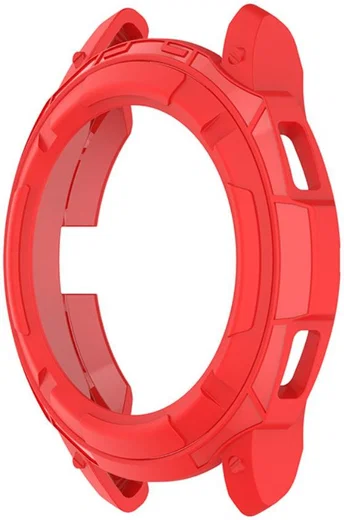 Samsung Galaxy Watch 4 Classic 46MM Hoesje TPU met Bezel Ring Rood afbeelding 5
