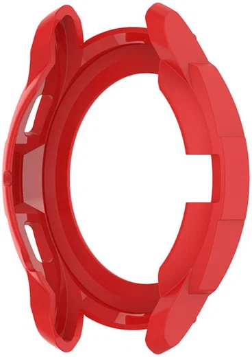 Samsung Galaxy Watch 4 Classic 46MM Hoesje TPU met Bezel Ring Rood afbeelding 6