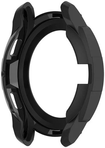 Samsung Galaxy Watch 4 Classic 46MM Hoesje - TPU met Bezel Ring - Zwart afbeelding 6