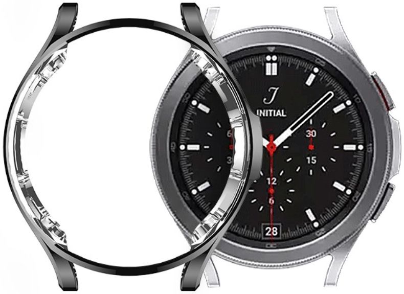Samsung Galaxy Watch 4 44MM Hoesje - Flexibel TPU Bumper - Clear afbeelding 2