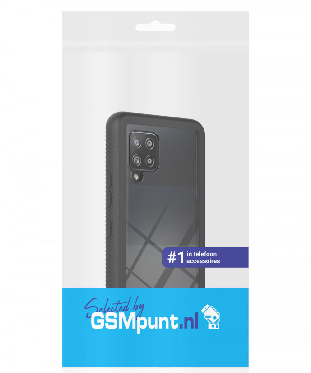 Samsung Galaxy A42 Hoesje Full Protect 360° Cover Hybride Zwart afbeelding 10