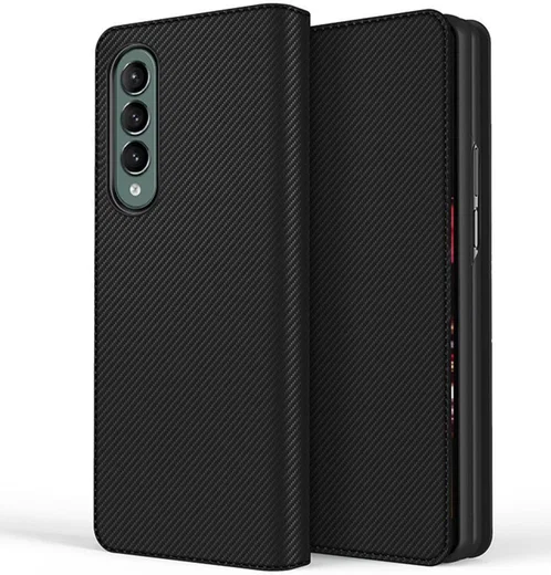 Samsung Galaxy Z Fold 3 Hoesje 2-in-1 Book Case en Back Cover Zwart afbeelding 1
