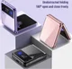 Samsung Galaxy Z Flip 3 Hoesje Hard Case Back Cover Transparant Zwart afbeelding 10