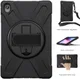 Lenovo Tab P11 / P11 Plus Hoes 360 Graden Kickstand Back Cover Zwart afbeelding 7