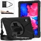 Lenovo Tab P11 / P11 Plus Hoes 360 Graden Kickstand Back Cover Zwart afbeelding 8