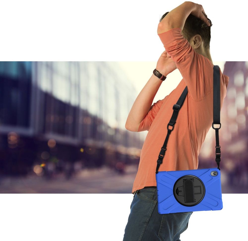 Lenovo Tab P11 / P11 Plus Hoes 360 Graden Kickstand Back Cover Blauw afbeelding 8