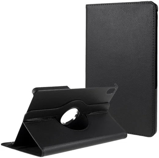 Lenovo Tab P11 / P11 Plus Hoes 360 Graden Book Case Kunstleer Zwart afbeelding 1