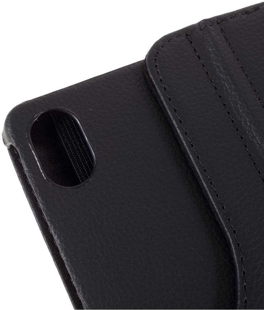 Lenovo Tab P11 / P11 Plus Hoes 360 Graden Book Case Kunstleer Zwart afbeelding 2