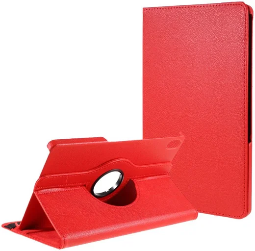 Lenovo Tab P11 / P11 Plus Hoes 360 Graden Book Case Kunstleer Rood afbeelding 1