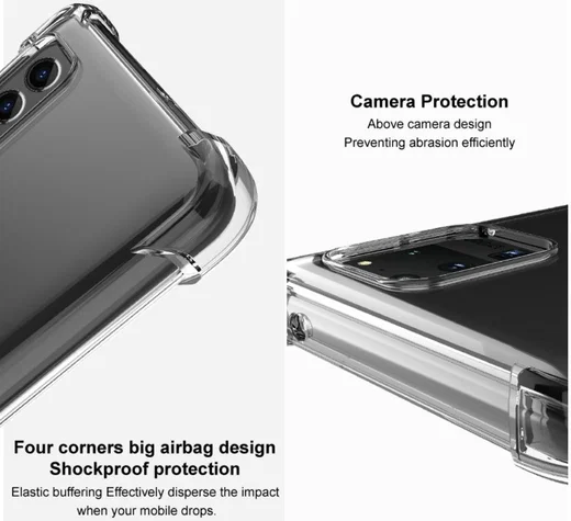 IMAK Motorola Edge 20 Hoesje + Screenprotector Transparant afbeelding 14
