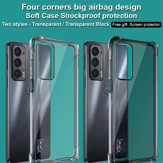 IMAK Motorola Edge 20 Hoesje + Screenprotector Transparant afbeelding 9