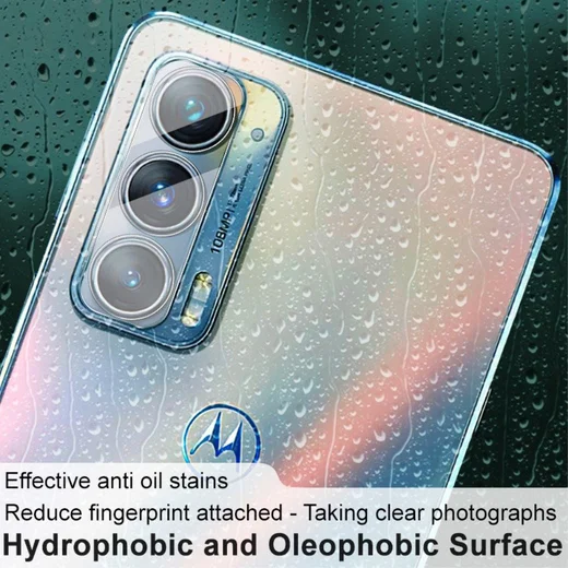 Imak Motorola Edge 20 Camera Lens Protector + Lens Cap Clear afbeelding 7