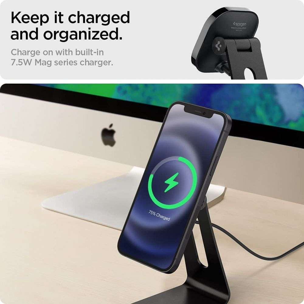 Spigen OneTap Magnetische MagSafe Standaard Zwart afbeelding 7