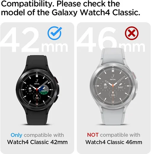 Spigen Liquid Air - Samsung Galaxy Watch 4 Classic 42MM Hoesje - Zwart afbeelding 4