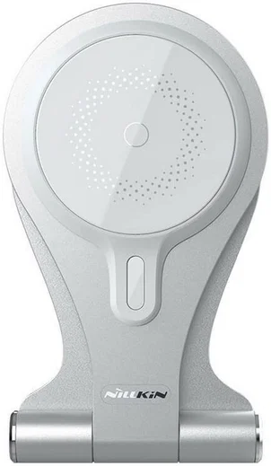 Nillkin MagSafe Bureau Houder met Draadloos Opladen 15W Zilver afbeelding 1