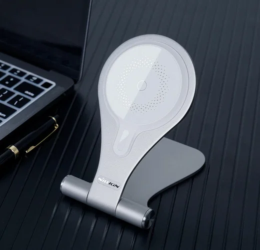 Nillkin MagSafe Bureau Houder met Draadloos Opladen 15W Zilver afbeelding 13