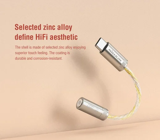 Nillkin Hifi Amplifier Pro USB-C naar 3.5mm Headset Jack Adapter afbeelding 8