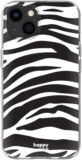 HappyCase iPhone 13 Mini Hoesje Flexibel TPU Zebra Printje afbeelding 6