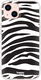 HappyCase iPhone 13 Mini Hoesje Flexibel TPU Zebra Printje afbeelding 1