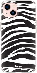 HappyCase iPhone 13 Mini Hoesje Flexibel TPU Zebra Printje afbeelding