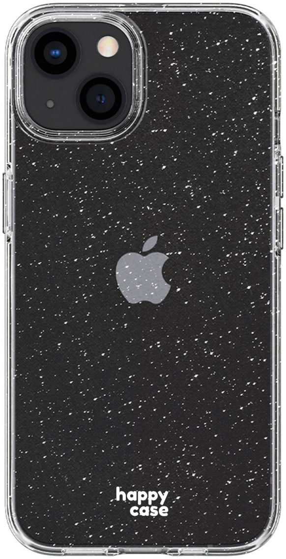 HappyCase iPhone 13 Mini Hoesje Flexibel TPU Glitter Print afbeelding 1