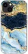 HappyCase iPhone 16E / 13 Hoesje Flexibel TPU Blauw Marmer Print afbeelding 10