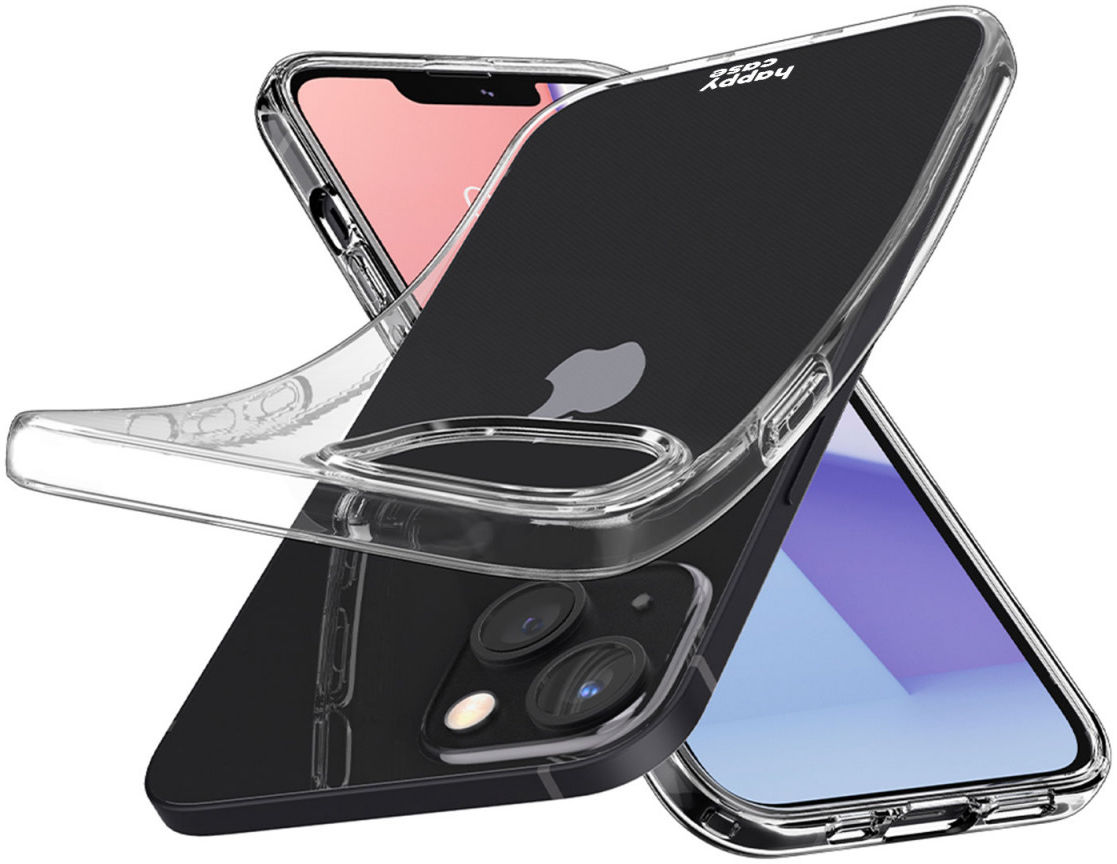 HappyCase iPhone 16E / 13 Hoesje Flexibel TPU Clear Print afbeelding 2