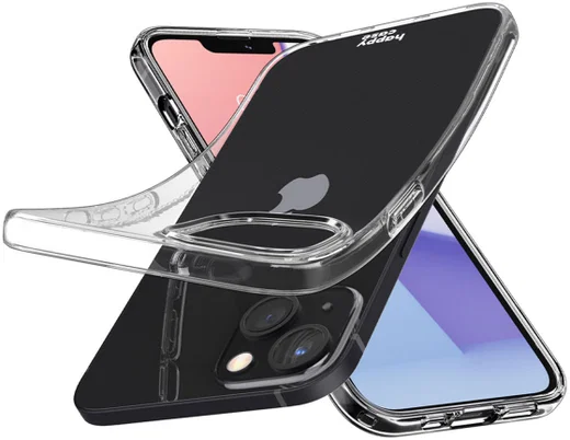 HappyCase iPhone 16E / 13 Hoesje Flexibel TPU Clear Print afbeelding 2